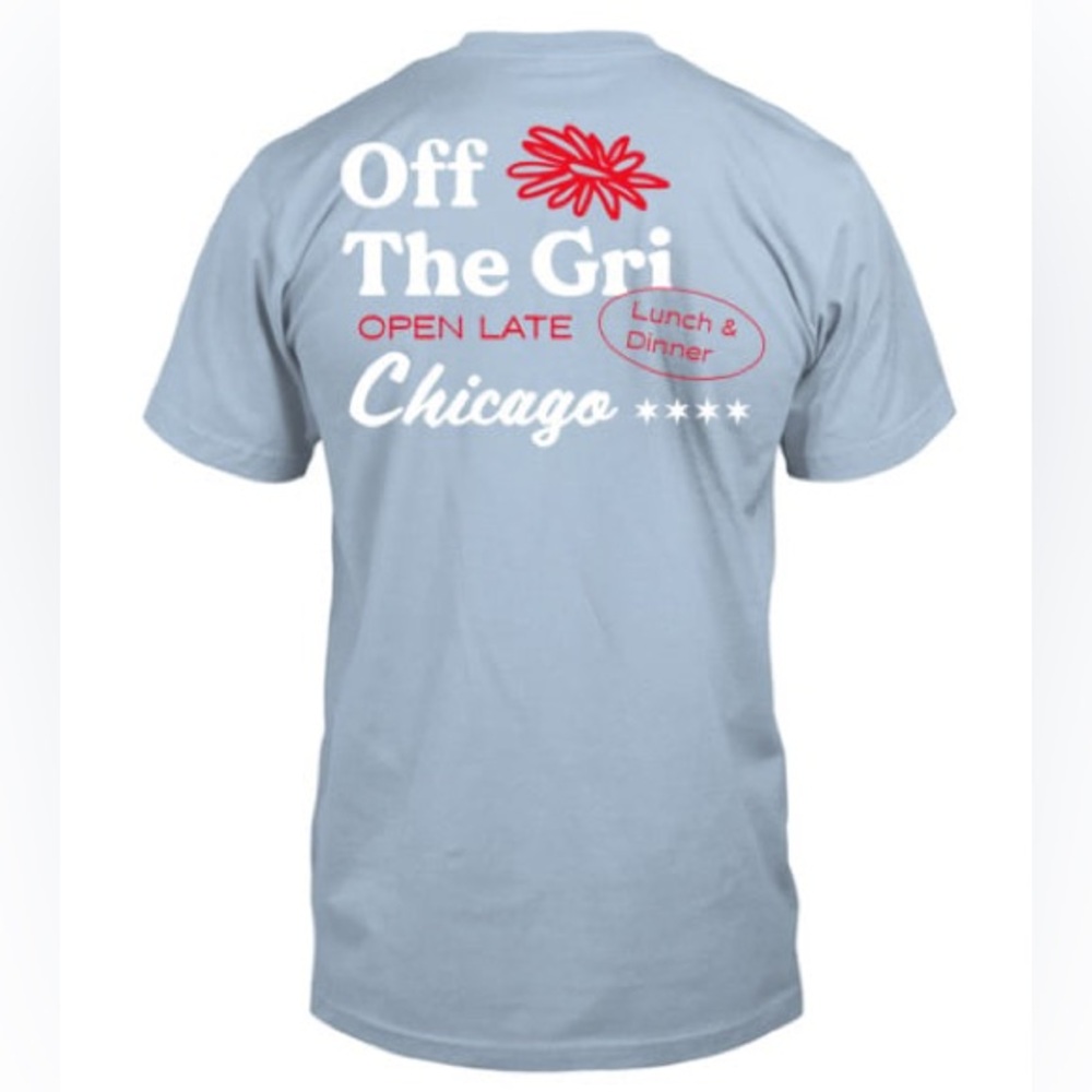New Off The Grid Records Chicago Blue T Shirt